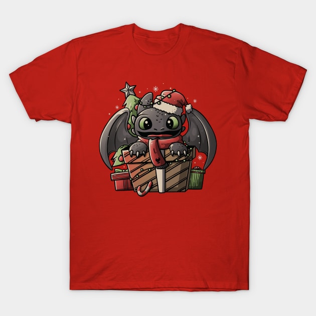 Dragon Gift Cute Funny Christmas - Light T-Shirt by eduely